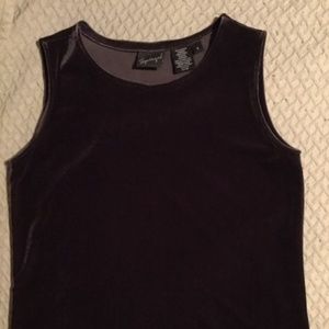 Velour Tank purple